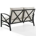 thumbnail image 5 of Afuera Living Metal/Fabric Patio Loveseat in Oatmeal/Oil Rubbed Bronze, 5 of 11