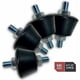 thumbnail image 4 of Soportes amortiguadores antivibración, aisladores de vibraciones de goma con pernos para control de ruido, ideales para aires acondicionados y otros equipos, paquete de 4 que incluye 8 tuercas y, 4 of 5