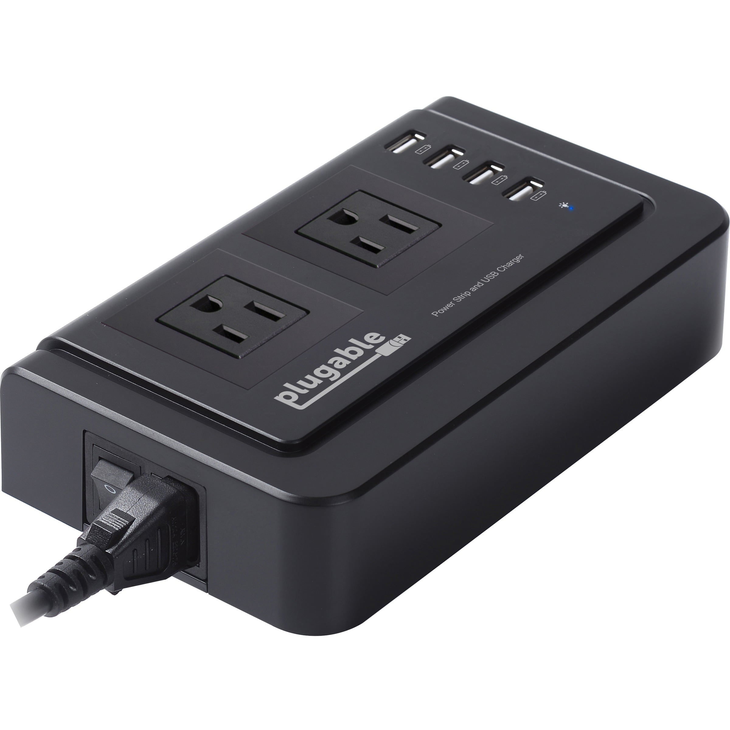 2Outlet Desktop Power Strip with 4Port USB Charger