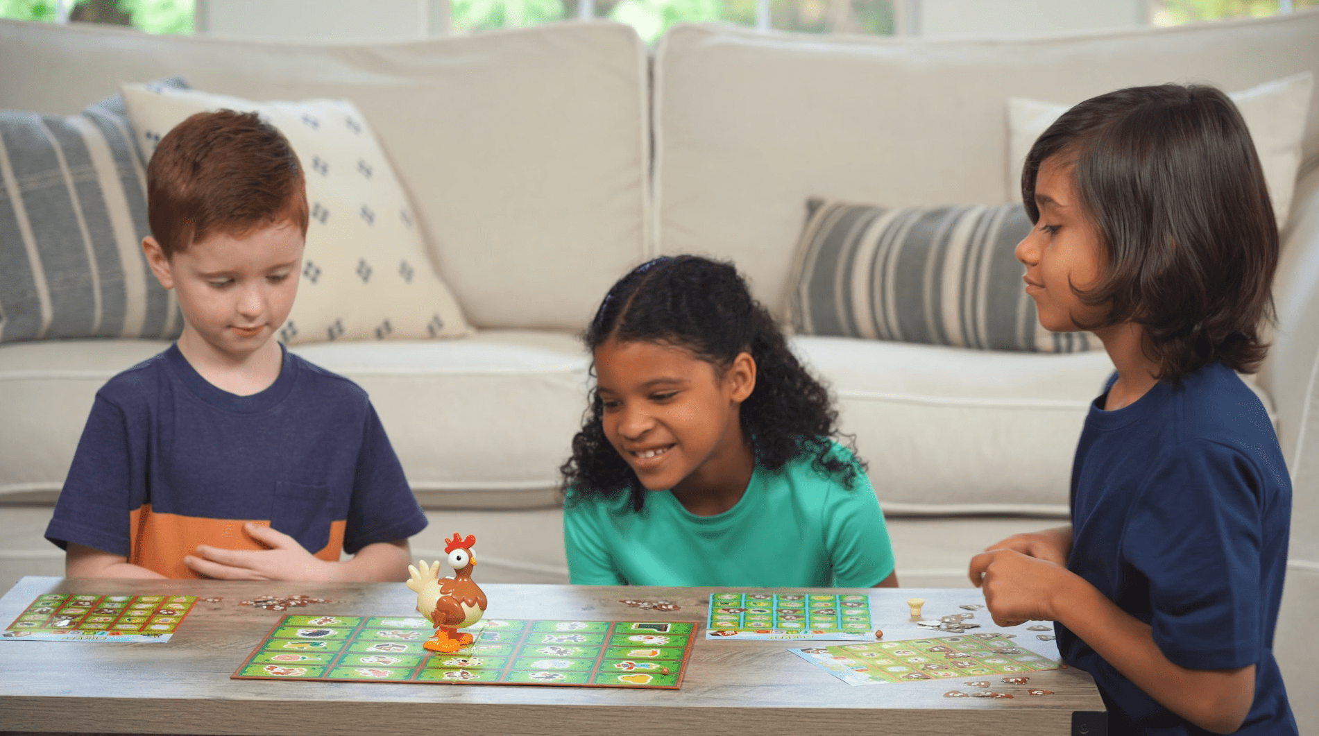 Goliath Chicken Poo Bingo Game - Wind-up Novelty Chicken Drops Poos on Bingo Game Board for Children Ages 4 and Up