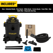 STANLEY 6 Gallon 4 Peak HP Poly Wet Dry Vacuum SL18116P
