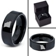 thumbnail image 4 of Tungsten Missouri Show Me State Band Ring 8mm Men Women Comfort Fit Black Beveled Edge Polished, 4 of 4