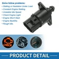 thumbnail image 6 of Unique Bargains Car Idle Air Control Valve for Chrysler 300M 1999-2001 Replace No.4861035 IACV Idle Motor Idle Air Control Valve for Stable Engine Operation, 6 of 7