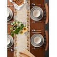 thumbnail image 2 of ERUNPONLY Sunflower Table Runner - 72 Inch Long Botanical Summer Farmhouse Country Texas Star Cotton and Linen Blended Dress Scarves Farmhouse Table Runner for Kitchen Dining, Coffee Table, 18" x 72", 2 of 8