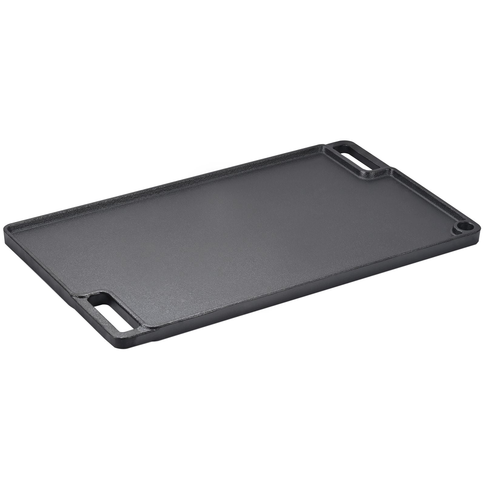 3.3mm Thick Cast Iron Griddle with Non-Stick Surface, Pre-Seasoned, Double-Sided, for Gas Stove Oven Campfire