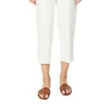 thumbnail image 3 of Jones New York Womens Linen Blend Solid Cropped Pants, 3 of 3