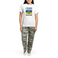 thumbnail image 4 of CafePress - I Stand With Ukraine Women's Light Pajamas - Women's Short Sleeve Print T-Shirt and Pants Light Cotton Pajama Set, 4 of 7