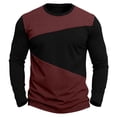 thumbnail image 3 of WAENQINLA Men Lightweight Long Sleeve Tees Crew Neck Color Block Slim Fit Tshirts Moisture Wicking Breathable Casual Pullover Tops S-2XL, 3 of 5