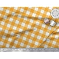 thumbnail image 3 of Soimoi Moss Georgette Fabric Gingham Check Fabric Prints by Yard 42 Inch Wide, 3 of 3