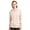 Blush, variant on Sofra Women's Cotton Comfort Zip Up Hoodie Jersey Sweater - Heather Gray - Large