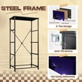 thumbnail image 4 of Vaporwave Dresser for Bedroom with 4 Storage Drawers Tropical Night Landscape Moon Palm Trees Reflective Pool Water Dressers Chest of Drawers Steel Framed Fabric Closet Organizers for Dorm Entryway, 4 of 8