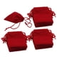 thumbnail image 3 of 50 bolsas de terciopelo con cordón para regalo, recuerdo de boda, bolsa de joyería roja rojo, 3 of 4