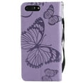 thumbnail image 3 of iPhone 7 Plus/ 8 Plus Wallet case, Allytech Pretty Retro Embossed Butterfly Flower Design PU Leather Book Style Wallet Flip Case Cover for Apple iPhone 7 Plus and iPhone 8 Plus, Purple, 3 of 10