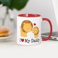 thumbnail image 3 of CafePress - I Heart My Daddy Ceramic Mug - 11 oz Ceramic Mug - Novelty Coffee Tea Cup, 3 of 4