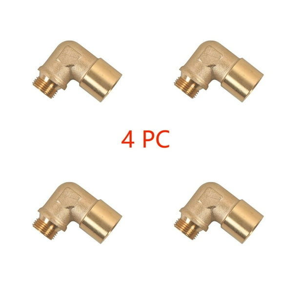 MesaSe 4PC Car Sensor Angled Extender Spacer 90 Degree 02 Bung Extension M18 X 1.5 For Any Thread Size Of 20mm
