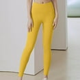 thumbnail image 3 of Fanxing Fall Leggings for Women 2025, Stretch Ladies Leggings, Butt Lift Compression Yoga Pants for Days Yellow,XXXL, 3 of 5