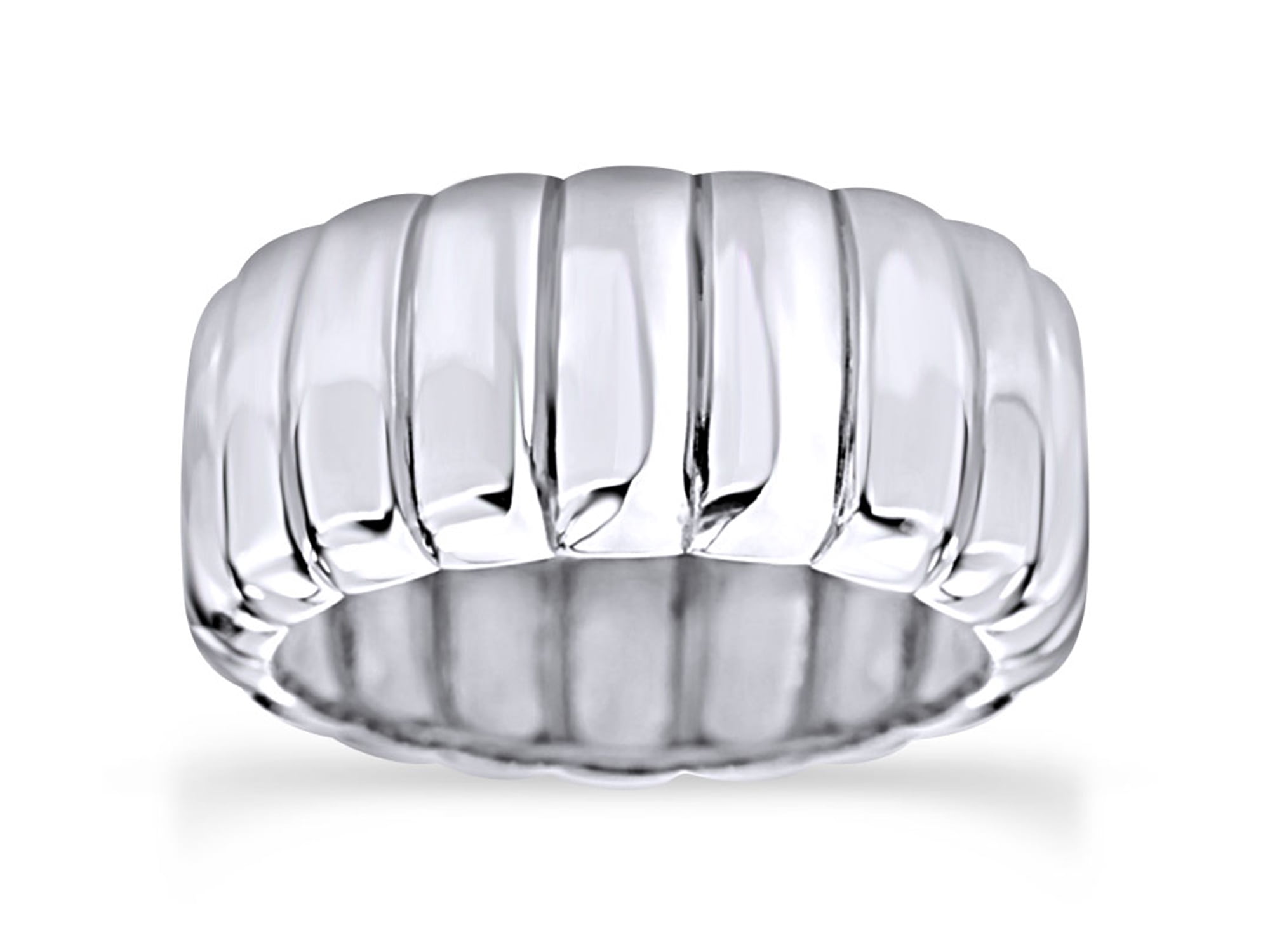 AFFY Black & White Natural Diamond Anniversary Ring in 14k Gold Over Sterling Silver 0.59 Cttw AFFY Black & White Natural Diamond Anniversary Ring in 14k Gold Over Sterling Silver 0.59 Cttw