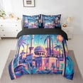 thumbnail image 2 of Erosebridal Princess Castle Bedding Sets Full Size, Tree Botanical Comforter Sets with Sheets, Cartoon Theme Decor, Reversible 7pcs, 2 of 5