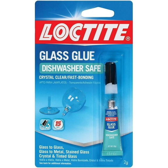 Loctite Glass Glue, 2-Gram Squeeze Tube, Clear, 6-Pack 233841-6