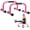 Pink, variant on Parallettes Bars, High Steel Push Up Bar Strength For Handstands, Calisthenics Bars & Dip Bars, Calisthenic, Push Up Stands Handle for Floor Workouts Calisthenics Equipment