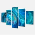 thumbnail image 2 of Designart 'Dark Blue Fractal Abstract Texture ' Contemporary Canvas Wall Art, 2 of 3