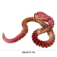 thumbnail image 3 of Qonioi 3D Printed Snake Hand Toy with Movable Joints, Realistic Plastic Figurine for Desk Decor Collector Gift, 45cm Flexible Reptile Model, 3 of 6