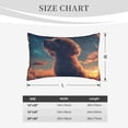 thumbnail image 4 of Sikiie Starry Sky Cloud Puppy Print Plush Pillow Cover, Wrinkle-proof and Stain-resistant Pillow Protector without Pillow Core, Home Decoration-20"x30", 4 of 6