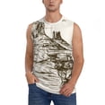 thumbnail image 2 of Lsque Western Desert Cowboys 1 Print Men's Cotton Blend Sleeveless Muscle Shirts (S-3XL)- Moisture Wicking, Odor Protection, UPF 30+,Medium, 2 of 8