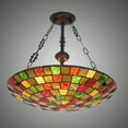 thumbnail image 3 of KPIBEST Tiffany Stained Glass Chandelier 5 Lights Vintage Bedroom Ceiling Lamp Fixture, 3 of 14
