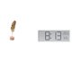 thumbnail image 1 of Reloj De Pared Digital De Metal Con Escultura De Hoja, Figura Artesanal Con Forma De Hoja, Adorno Creativo Nórdico Abstracto, Pantalla De Temperatura Y Humedad Para Mesa, Fiesta, Hogar,, 1 of 8