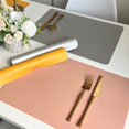 thumbnail image 4 of Insulation Pad Anti-scalding Anti-slip Faux Leather Nordic Style Dining Table Place Mat Home Decor Daily Use, 4 of 8