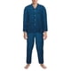 thumbnail image 3 of Balery Dark Blue Pijama para Hombre de Dos Piezas con Manga Larga, Conjunto de Dormir y Descanso Suave con Bolsillos-Small, 3 of 7