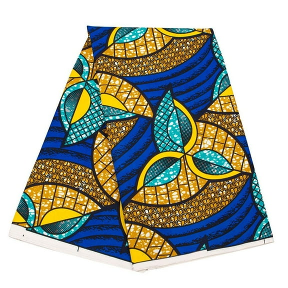 Yammee African Waxed Print Fabric Double Side Geometric Print Fabric Polyester Sewing Cloth For Quilting Project Patchwork