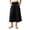 Black, variant on VBEWZET Girls Ice Silk Wide Leg Culottes, Elastic Waist Flowy Capri Pants Elastic Waist Casual Summer Trousers for Kids & 5-15 Years Beige 7-8 Years