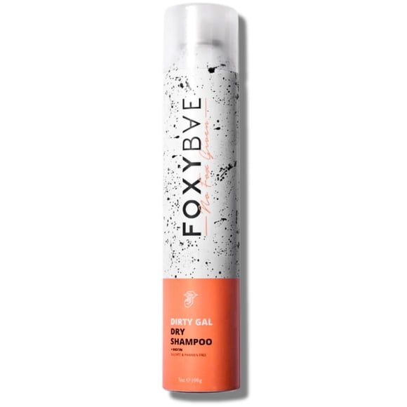 FoxyBae Champú seco voluminizador en spray para mujeres - Con biotina para el crecimiento del cabello - Para cabello castaño oscuro y rubio - Refrescante y no tóxico