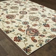 thumbnail image 3 of Gracewood Hollow Style Haven Silko Oriental Area Rug Cream/Multi 7'10" x 10'10" 8' x 10' Indoor Living Room,Bedroom,Dining Room Rectangle,Runner, 3 of 5