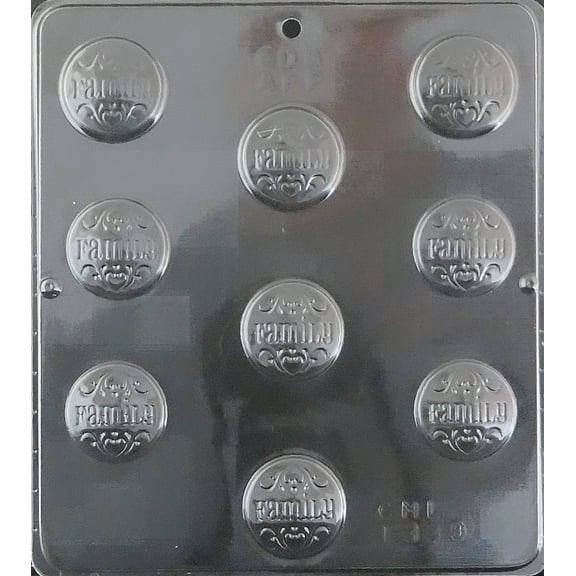 1339 Family Pieces Chocolate Candy Mold