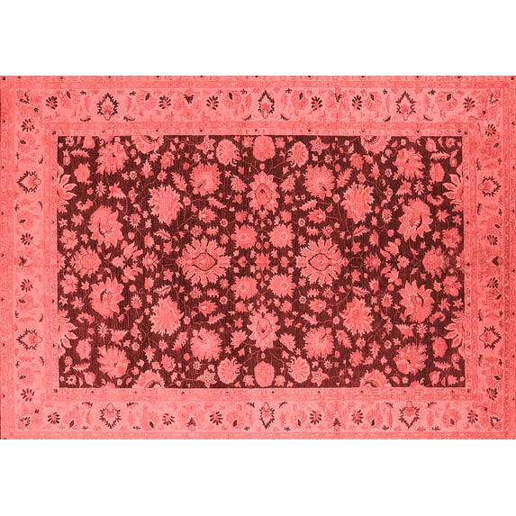 Ahgly Company Indoor Rectangle Oriental Red Industrial Area Rugs, 2' x 3'