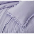 thumbnail image 5 of Chezmoi Collection Nora 3-Piece Lavender Ruffled Edge Trim Microfiber Comforter Set, King Size, 5 of 8