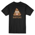thumbnail image 1 of T-shirt pour Homme Happens Crazy Winking Poop Emoji, 1 of 1