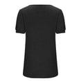 thumbnail image 5 of Dyegold Womens Tops Dressy Casual Summer Pleated Shirts For Women Summer Dressy Casual Empire Waist Tops Loose Fit Short Sleeve Square Neck Tunics Blouses, 5 of 6