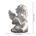 thumbnail image 2 of Fairy Tale Angel Sculpture Resin Statue Home Bookcase Ornament Girl Figurine Living Room Garden Decorative, 2 of 6
