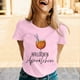 thumbnail image 1 of MKLEKYY Playeras Mujer Casual Camisetas Para Mujer, Camisetas Gráficas, Ropa De Verano, Top De Manga Corta 913 Talla M, 1 of 3