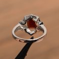 thumbnail image 3 of HeartsAndYou 1.5ct Natural Red Garnet Solitaire Engagement Ring 100% 14k SOLID White Gold, 3 of 8