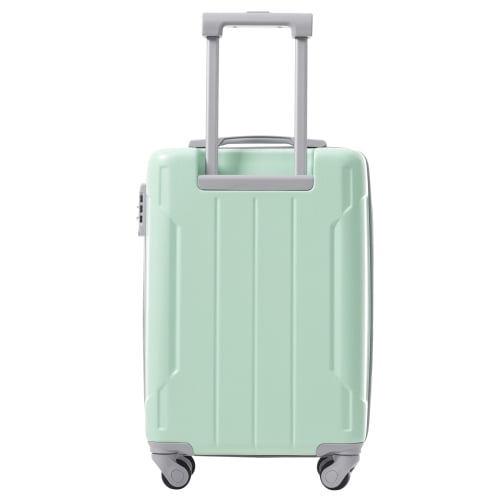 20-Inch Carry-On Luggage Set 3 Piece, Lightweight Hardshell ABS Spinner Suitcase with TSA Lock, Expandable Duffel Bag and Toiletry Bag for Weekend Getaways and Business Travel, Soft Lime