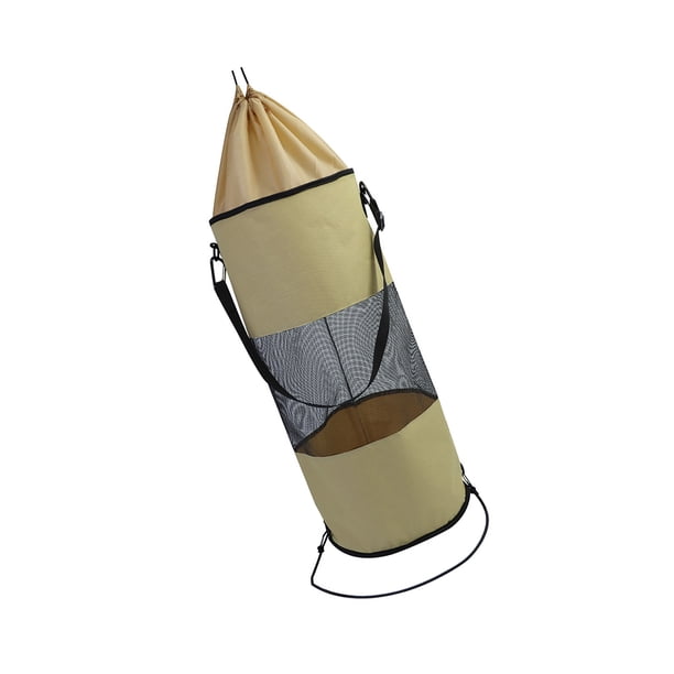 Bearachild Bolsa de basura para barcos, malla de aro, contenedor de basura transpirable a prueba de fugas, soporte para coche pontón, herramientas de Almacenamiento y organización del hogar Caqui Bearachild HA042072-03