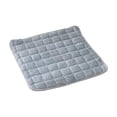 thumbnail image 5 of Hvmvliv Chair Cushions,17.7X17.7in Cotton Cushion for Dining Table and Seat,Non-Slip Check Cushion for Office,Garden,Yard and Home Dark Gray-M, 5 of 9