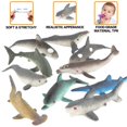 thumbnail image 4 of Juego de figuras de juguete ValeForToy Shark, paquete de 20 unidades, goma TPR, 4 of 7