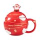 thumbnail image 2 of Taza de cerámica navideña, taza de Papá Noel, regalo creativo de Navidad, taza de regalo, taza de Navidad Rojo, 2 of 9