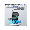 thumbnail image 4 of Cable Tipo C Carga Rapida 4en1 240w Para iPhone Macbook Vivo Xtellar gris, 4 of 4
